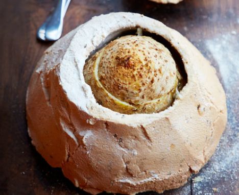 Salt-baked celeriac & brown butter